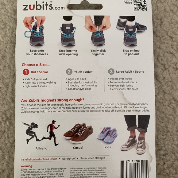 Zubits Magnetic Shoe Closures - Picture 2 of 2